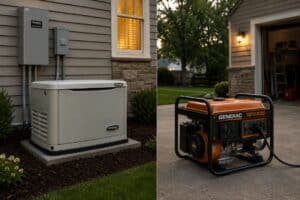 standby vs portable generator which one fits your home