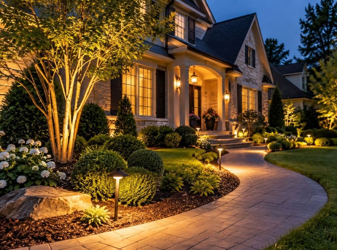 landscape lighting ideas front yard sandy springs