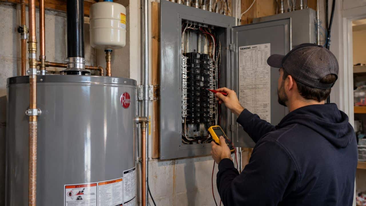 water heater breaker size what your panel needs
